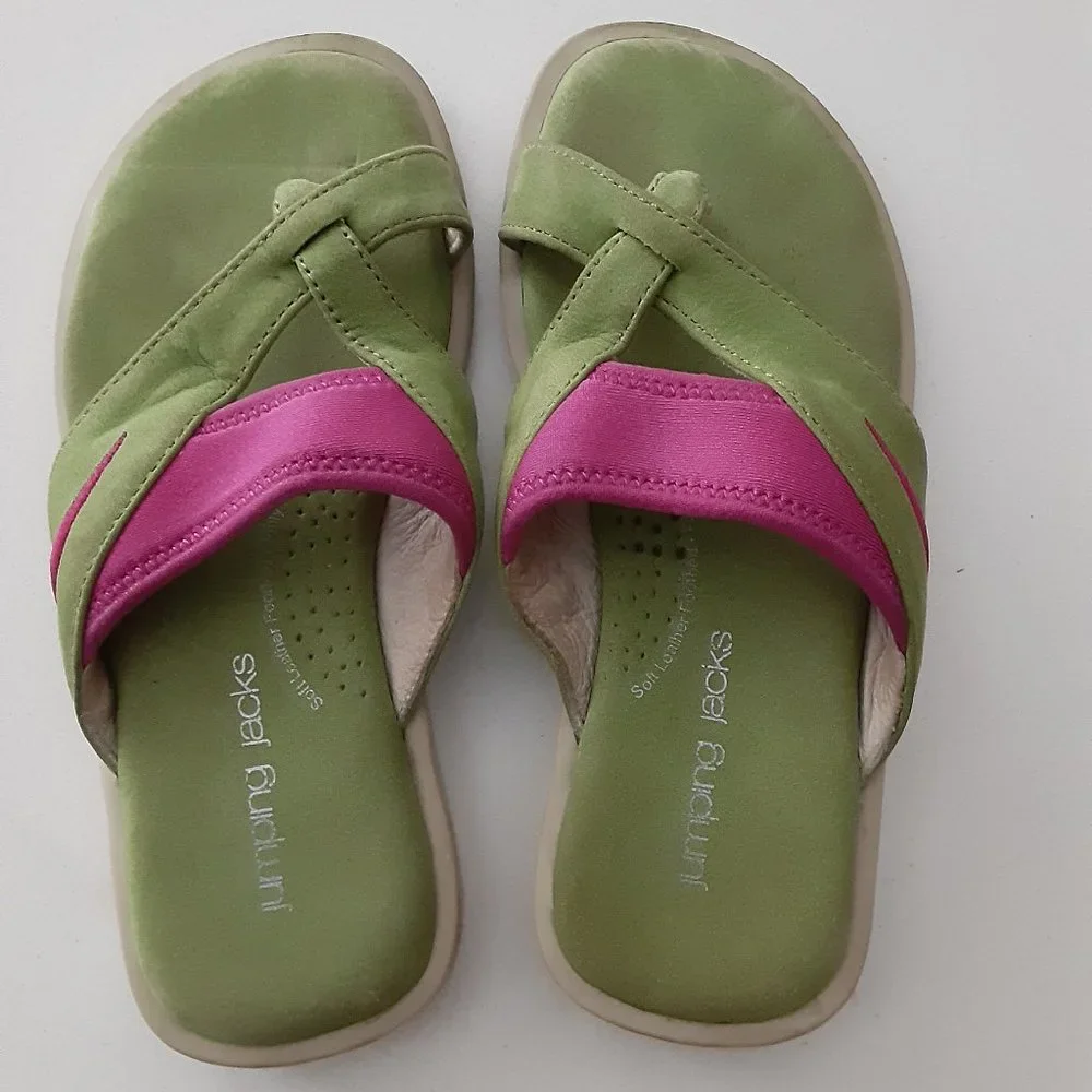 Jumping Jacks suede sandals toddler girls size 10
